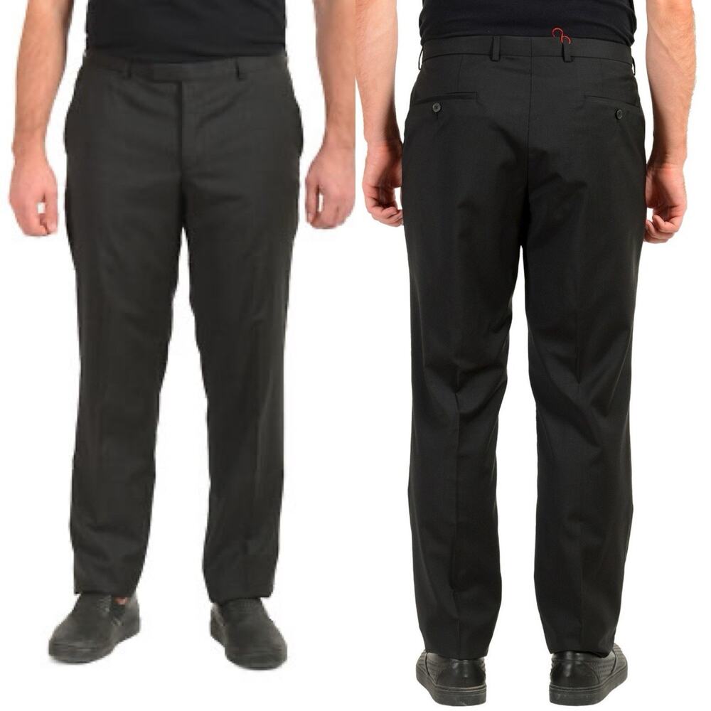 Hugo Boss C-Shark1 100% Wool Dress Pants Mens US 34R Black
